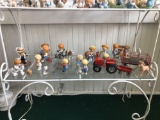 Shelf lot of enesco Country cousin porcelain figurines