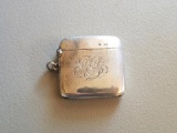 vintage sterling silver match safe