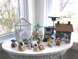 Group of miscellaneous decor and figurines