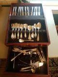 87 PC Alvin Sterling Silver Flatware Set.