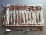 lot of 12 silver plate Rogers flatware