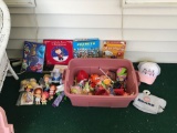 Group of toys featuring strawberry shortcake and peanuts