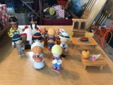 Group of Fall/Thanksgiving figurines and more