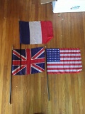 Group of 3 flags