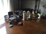Group of doll house furniture and more