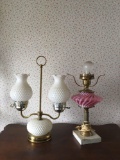 Group of 2 vintage lamps