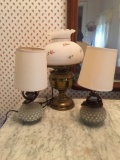 Group of 3 vintage lamps