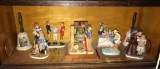 Shelf lot of Norman Rockwell porcelain figurines