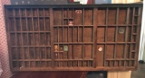 Antique printers cabinet drawer/shadow box