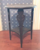 Antique oak plant table