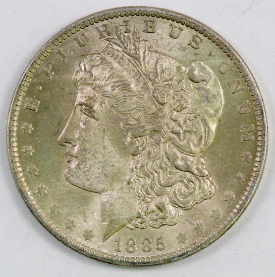 1885 O Morgan Silver Dollar.