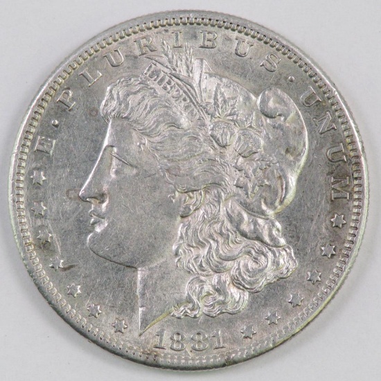 1881 S Morgan Silver Dollar.