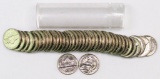 Roll of (40) BU 1967 P Jefferson Nickels.