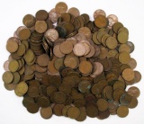 Lot of (500) Lincoln Wheat Cents