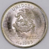 1953 Mexico ESTADOS UNIDOS MEXICANOS 5 Pesos KM# 467.