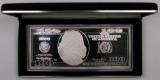 1996 The Washington Mint $100 Silver 4oz. Ingot.