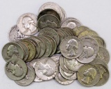 Lot of (40) Washington Silver Quarters.