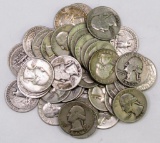 Lot of (40) Washington Silver Quarters.