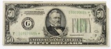 Star Note: 1934 $50 Federal Reserve Note.