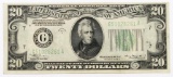 1934-A $20 Federal Reserve Note.