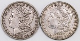 Lot of (2) 1885 P Morgan Silver Dollars.