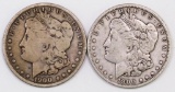 Lot of (2) Morgan Silver Dollars.