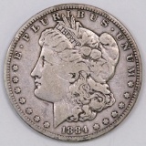 1884 S Morgan Silver Dollar.