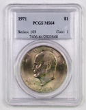 1971 P Eisenhower Dollar (PCGS) MS64.