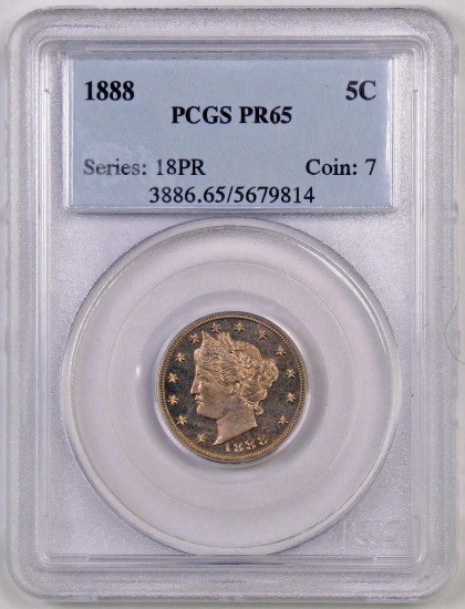 1888 Liberty Head Nickel (PCGS) PR65.