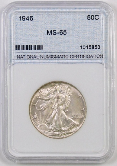 1946 P Walking Liberty Half Dollar (NNC) MS65.