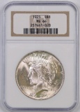 1923 P Peace Silver Dollar (NGC) MS64.