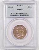 1935 P Washington Quarter (PCGS) MS64.