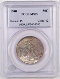 1940 P Walking Liberty Half Dollar (PCGS) MS65.