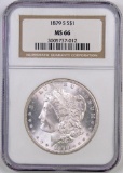 1879 S Morgan Silver Dollar (NGC) MS66.