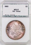 1880 P Morgan Silver Dollar (PCI) MS63.