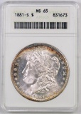 1881 S Morgan Silver Dollar (ANACS) MS65.