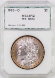 1883 O Morgan Silver Dollar (PCI) MS64PQ.