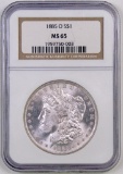 1885 O Morgan Silver Dollar (NGC) MS65.