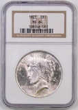 1923 P Peace Silver Dollar (NGC) MS64.