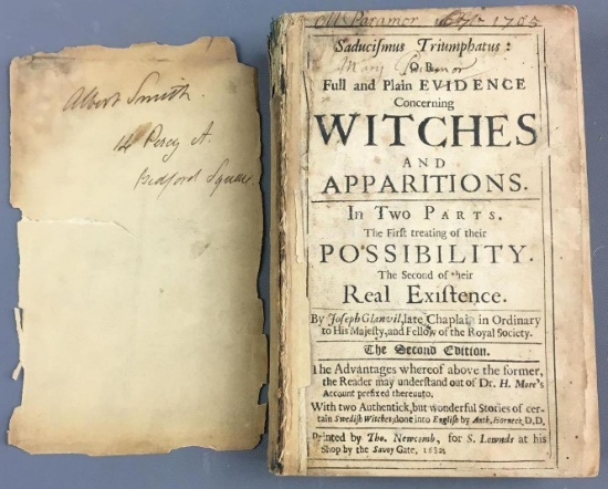 1682 Antique Witches and Apparitions Book