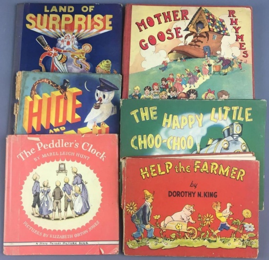 Group of 6 Vintage Childrens Books