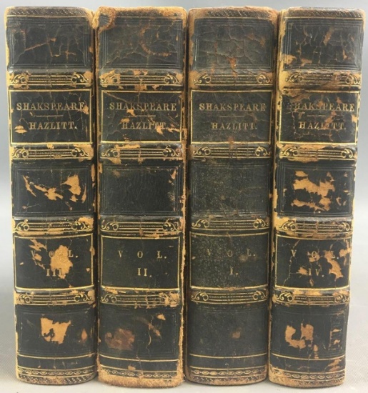 Group of 4 Antique Shakespeare Volumes 1-4 Books