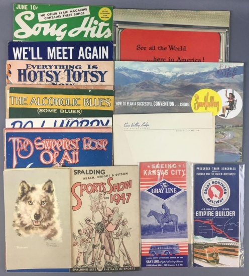 Group of Vintage Sheet Music and more