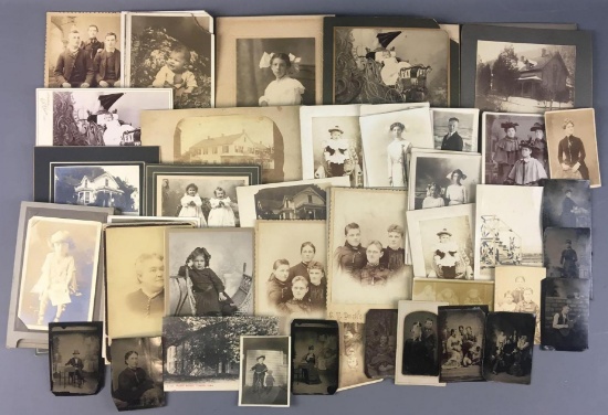 Group of Antique/ Vintage Photographs - People Places Things