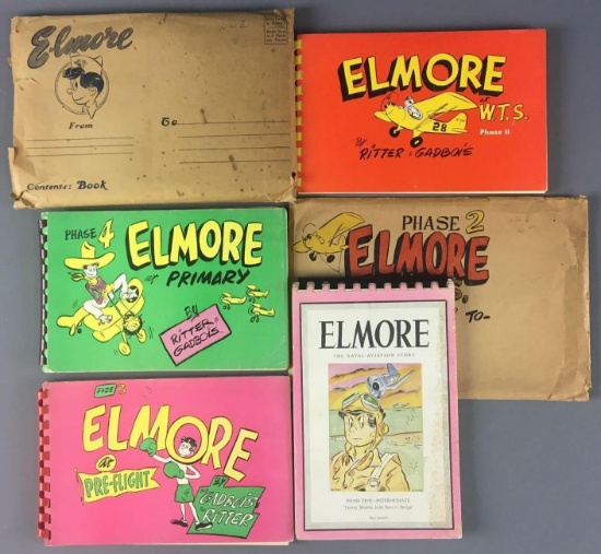 Group of 5 Vintage Elmore Cartoonish Books