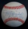 Signed LA Dodger Juan Marichal HOF 1983 Baseball with Holder