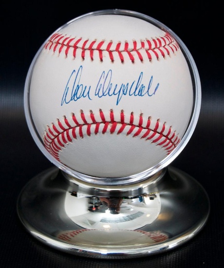 Signed LA Dodger Don Drysdale Baseball with Holder