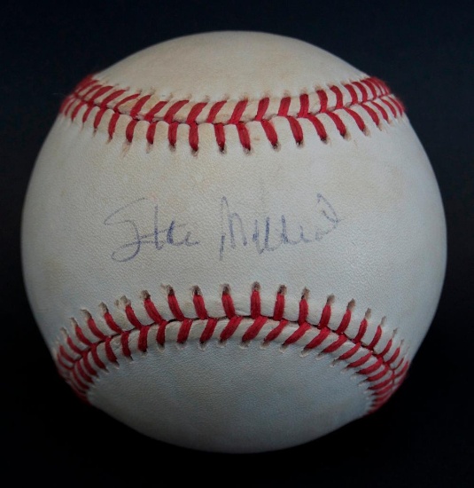 Signed St. Louis Cardinal Stan Musial HOF 1969 Baseball with Holder
