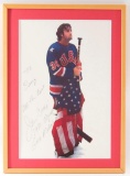 Signed Jim Craig 1980 US Olympian Framed Print