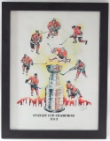Chicago Blackhawks Stanley Cup Champions 2013 Framed Print by Pat Coffman Huss